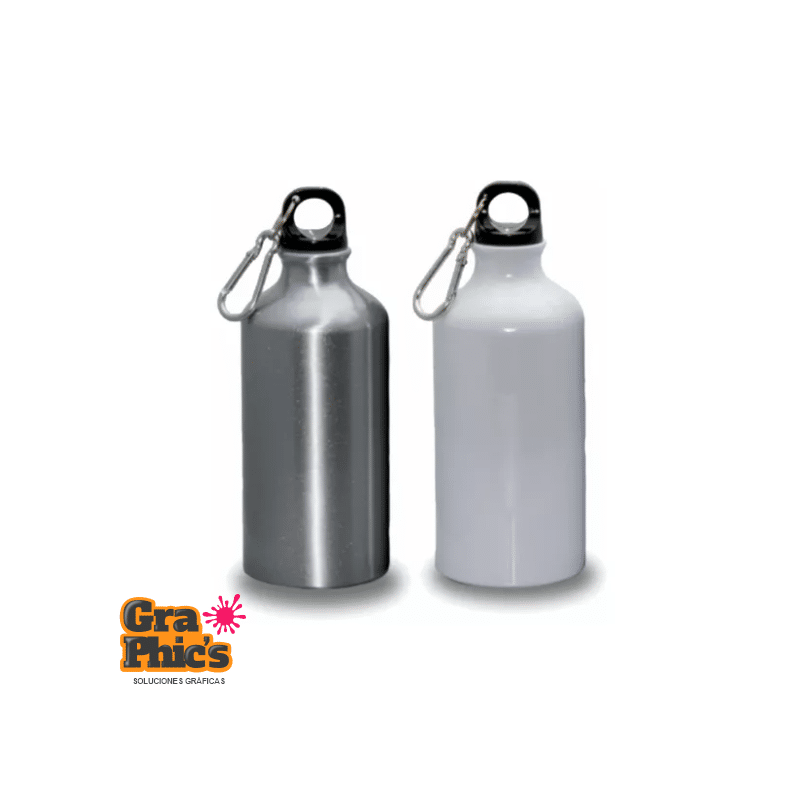 Botellas Agua Aluminio 600 ml con Pajita Alf / Bidones Personalizados